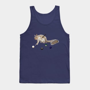 Squirrel playing pool Tank Top